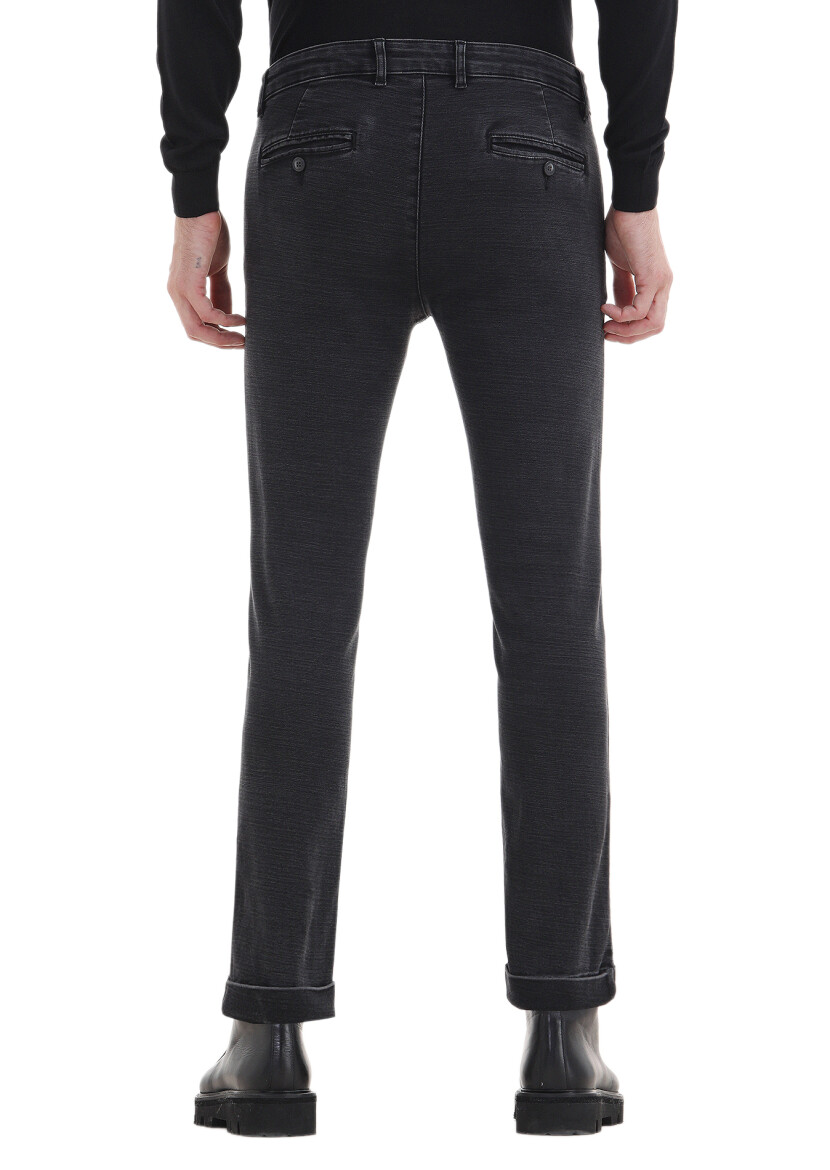 Hard Coal Slim Fit Denim Cotton Blended Trousers - 3