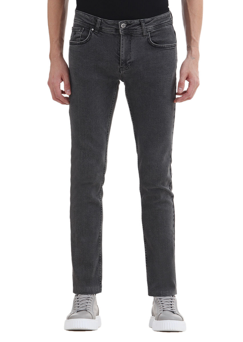 Hard Coal Slim Fit Denim Cotton Blended Trousers - 2