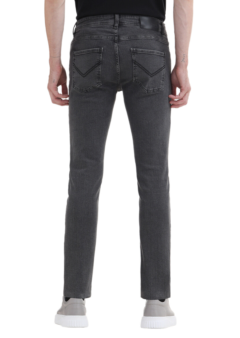 Hard Coal Slim Fit Denim Cotton Blended Trousers - 4