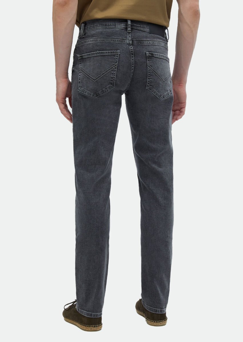 Hard Coal Slim Fit Denim Cotton Blended Trousers - 5