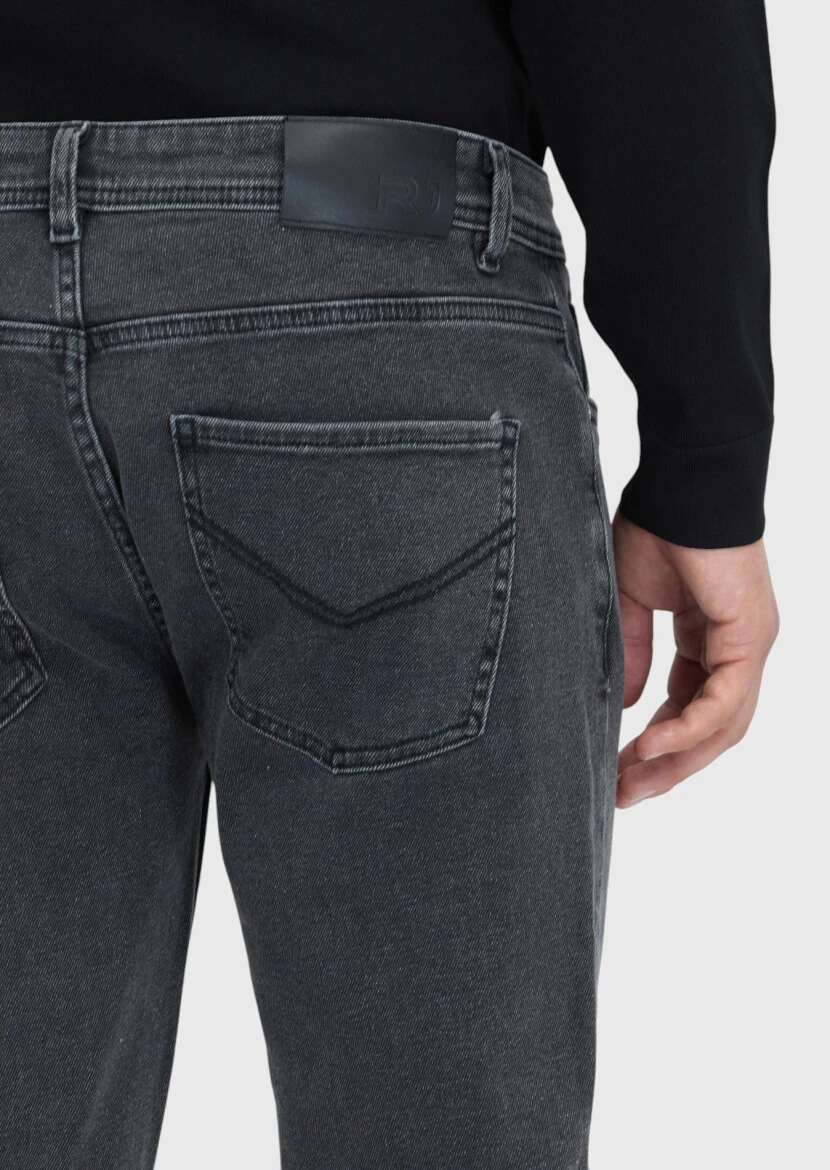 Hard Coal Slim Fit Denim Cotton Blended Trousers - 4