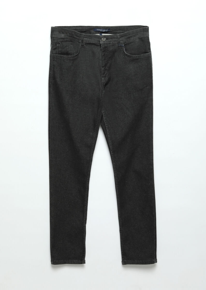 Hard Coal Slim Fit Denim Silk Blended Trousers - 8