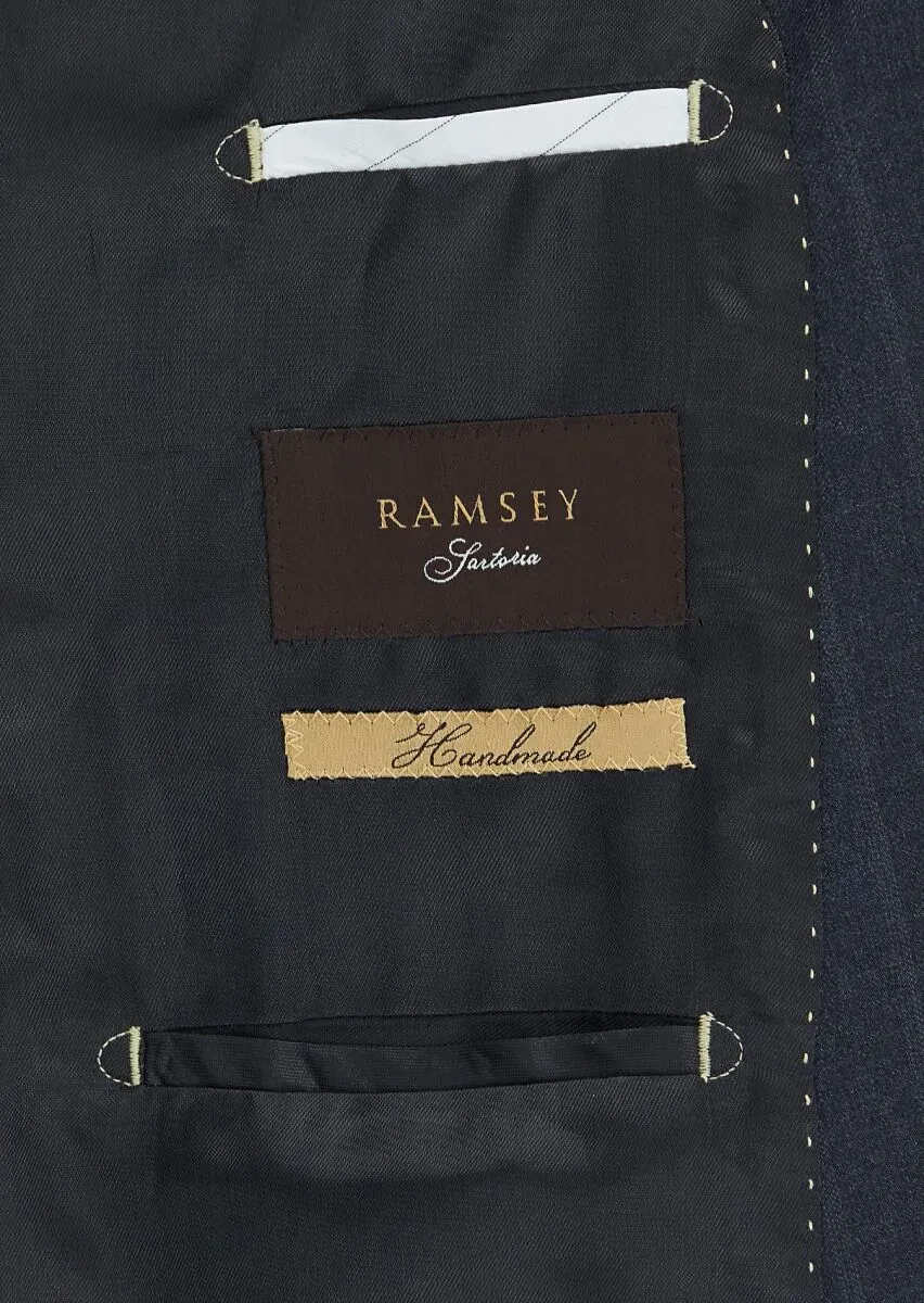 Hard Coal Striped Regular Fit 100% Wool Suit - 5