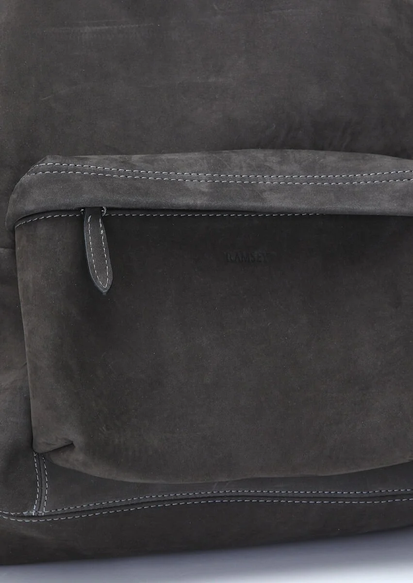 Hard Coal Suede Bag - 4