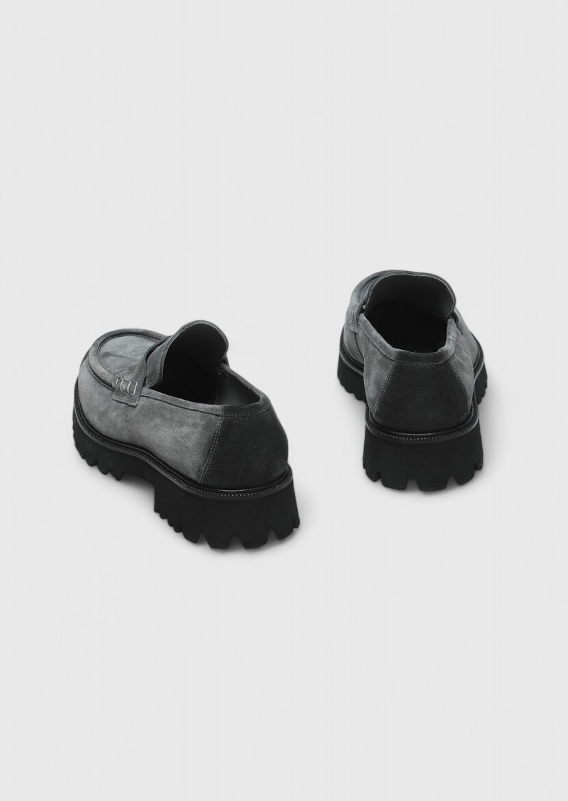 Hard Coal Suede Casual Loafer - 4