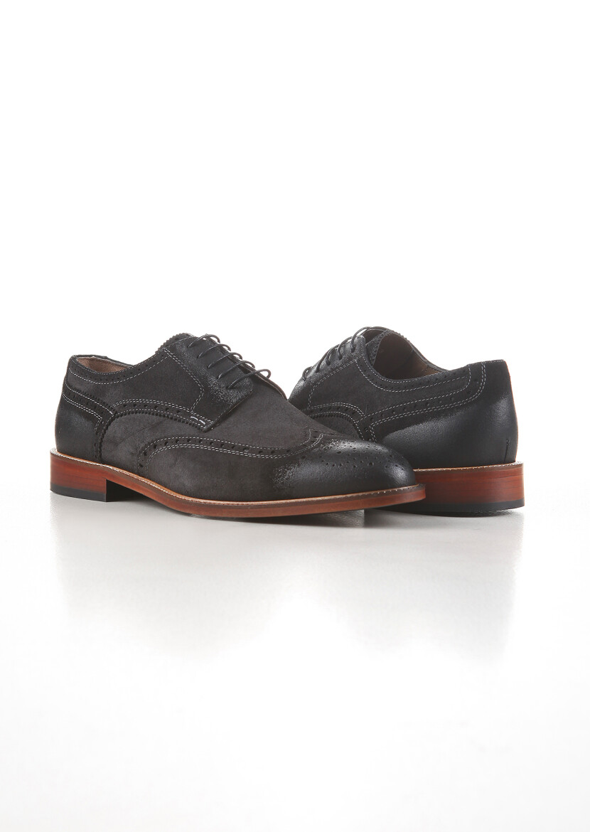 Hard Coal Suede Casual Shoes - 3