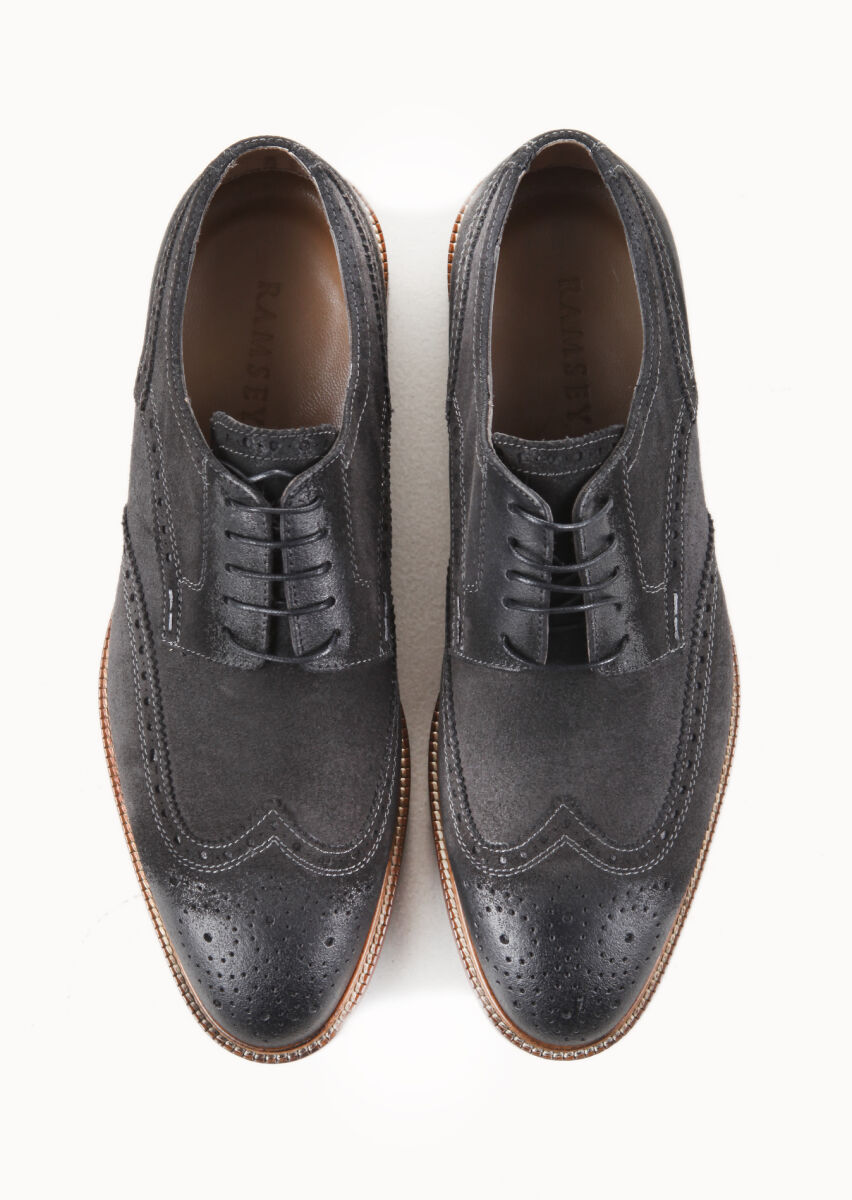 Hard Coal Suede Casual Shoes - 5