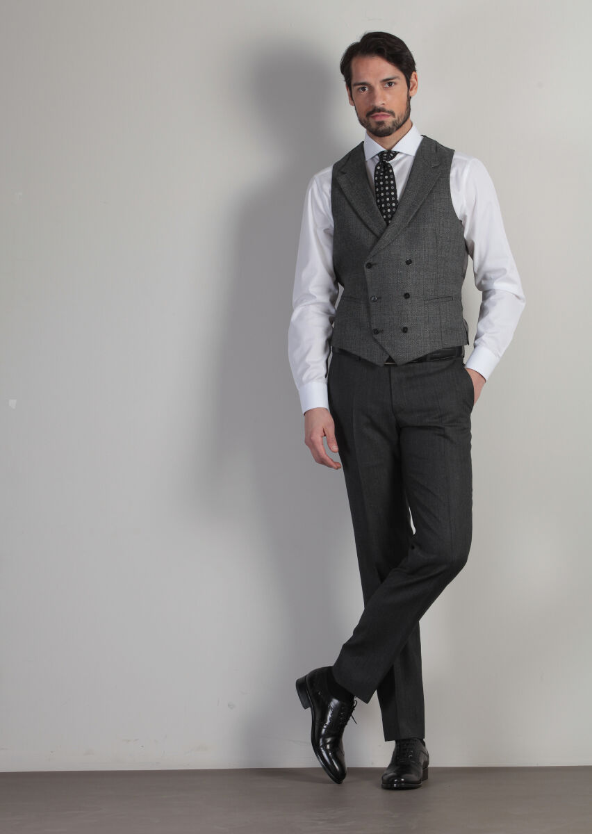 Hard Coal Suit With Waistcoat - 3