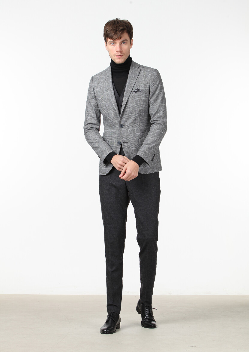 Hard Coal Suit With Waistcoat - 1