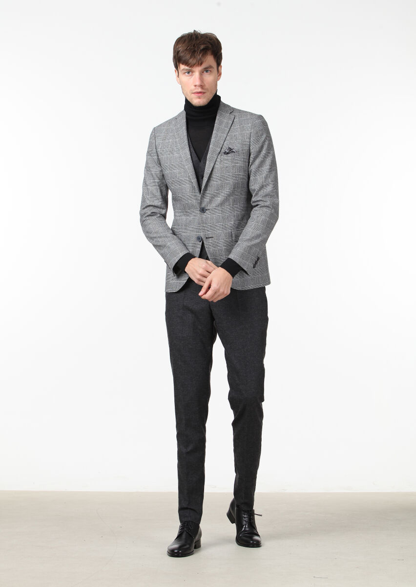 Hard Coal Suit With Waistcoat - 1