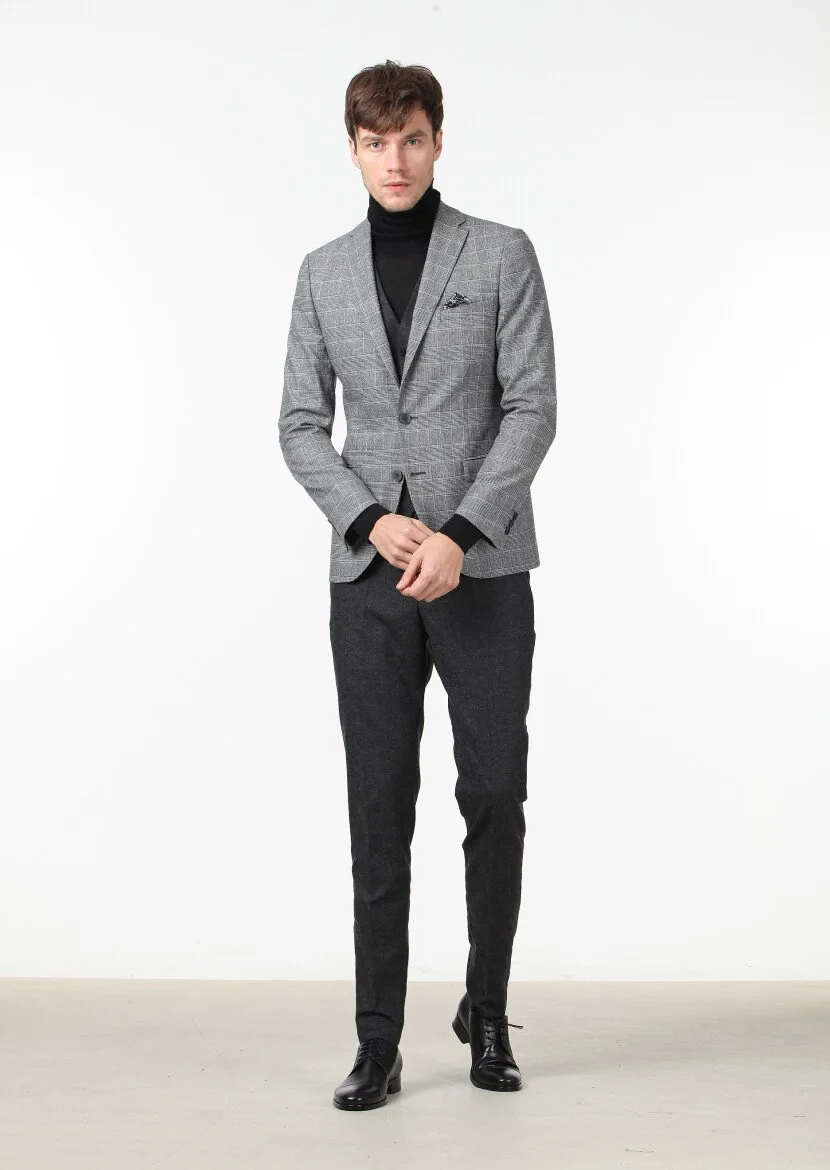 Hard Coal Suit With Waistcoat - 1