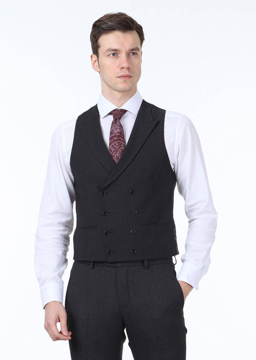 Hard Coal Suit With Waistcoat - 2