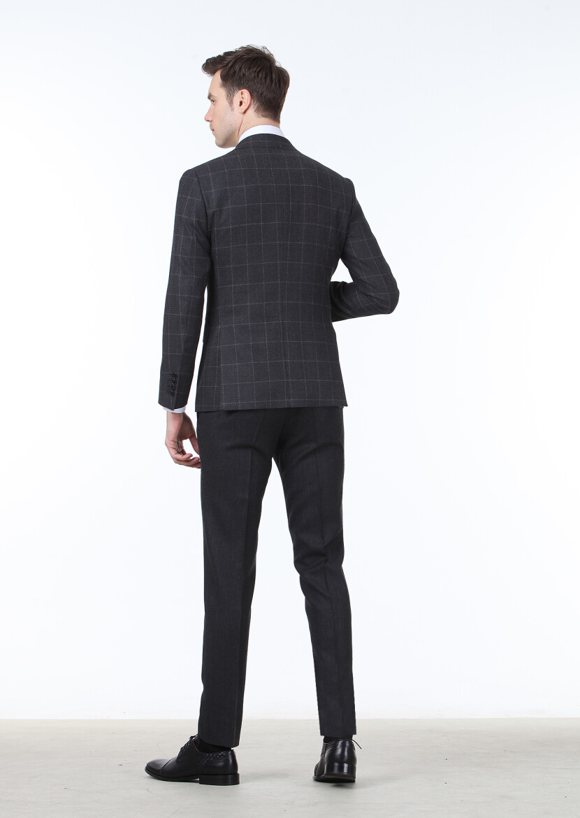 Hard Coal Suit With Waistcoat - 4