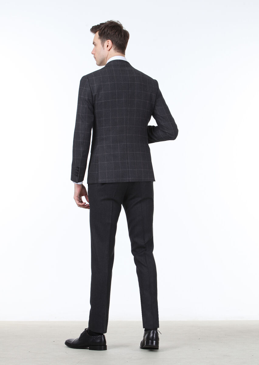 Hard Coal Suit With Waistcoat - 4