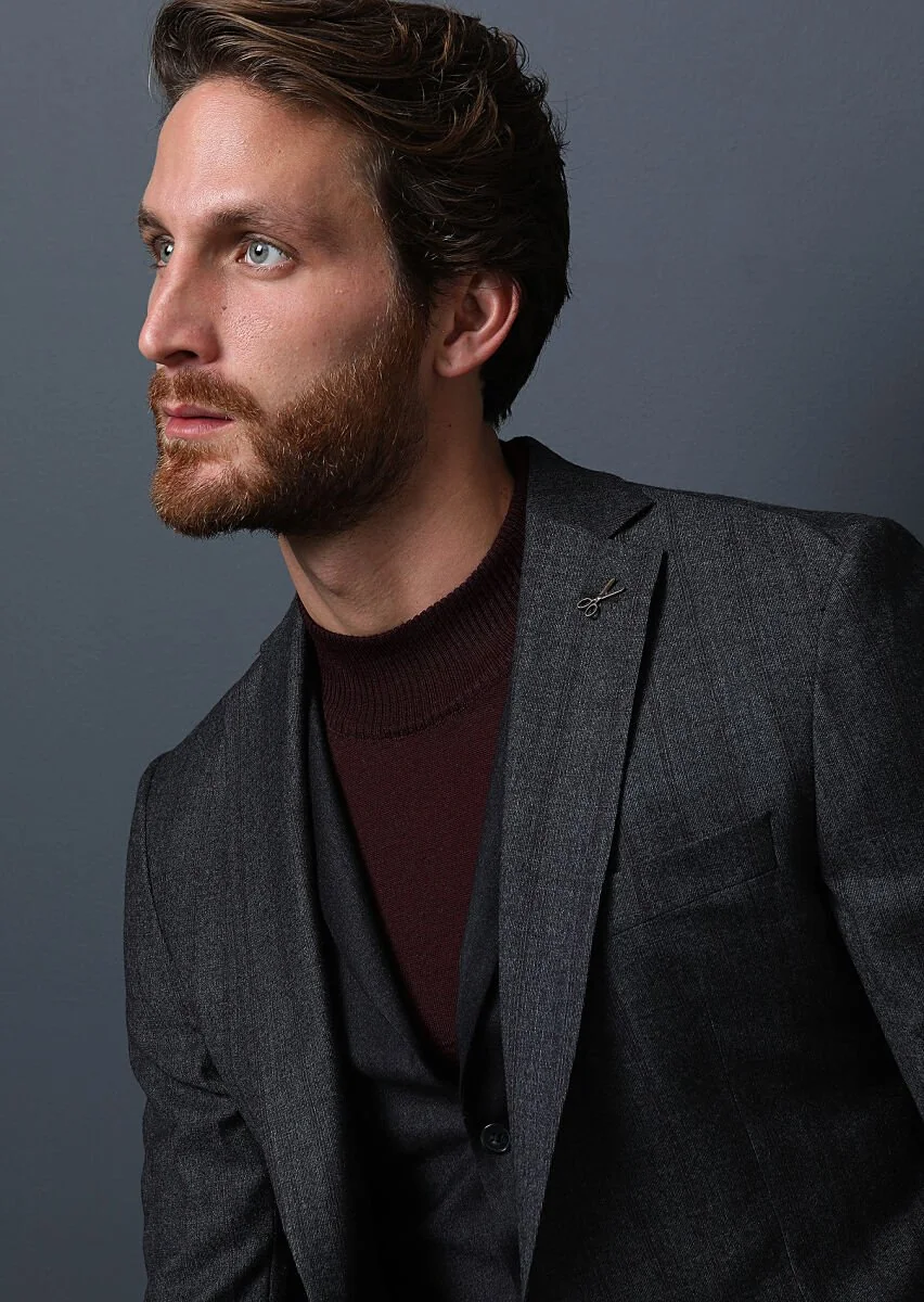 Hard Coal Suit With Waistcoat - 2