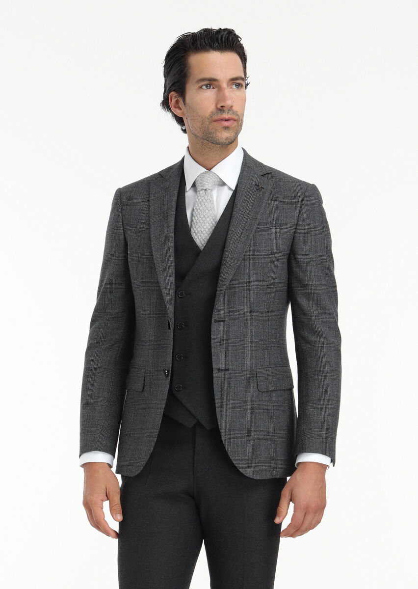 Hard Coal Suit With Waistcoat - 2