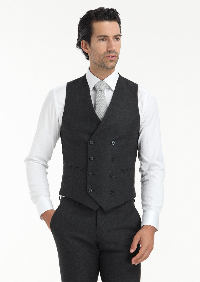 Hard Coal Suit With Waistcoat - 4