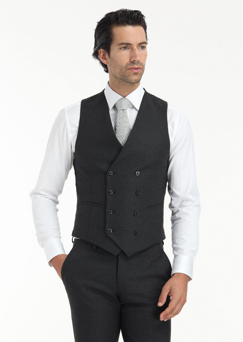 Hard Coal Suit With Waistcoat - 4