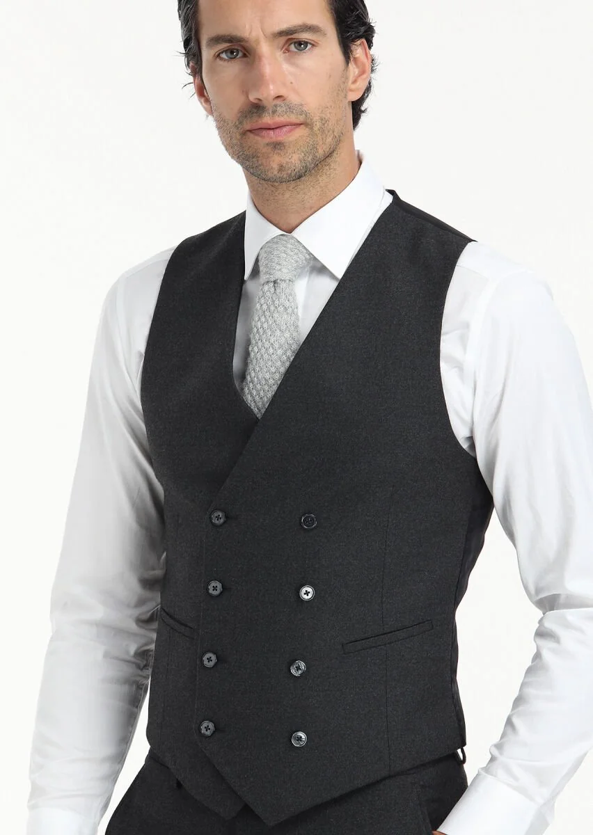 Hard Coal Suit With Waistcoat - 5