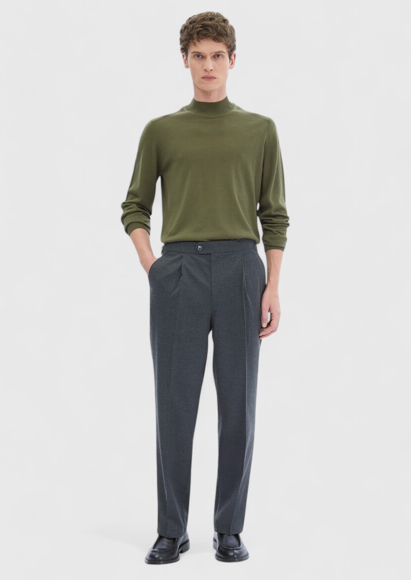 Hard Coal Weaving Casual Trousers 