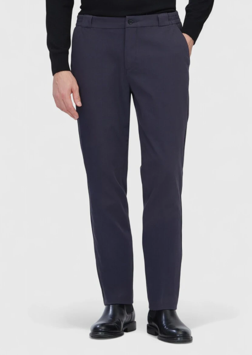 Hard Coal Weaving Jogging Fit Casual Cotton Blended Trousers 