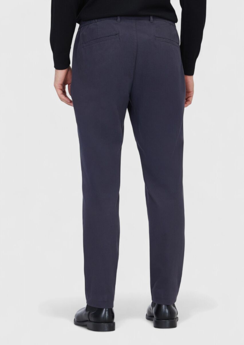 Hard Coal Weaving Jogging Fit Casual Cotton Blended Trousers - 5