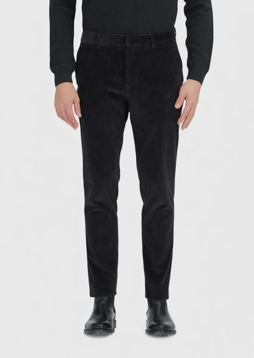 Hard Coal Weaving Jogging Fit Casual Cotton Blended Trousers - 2