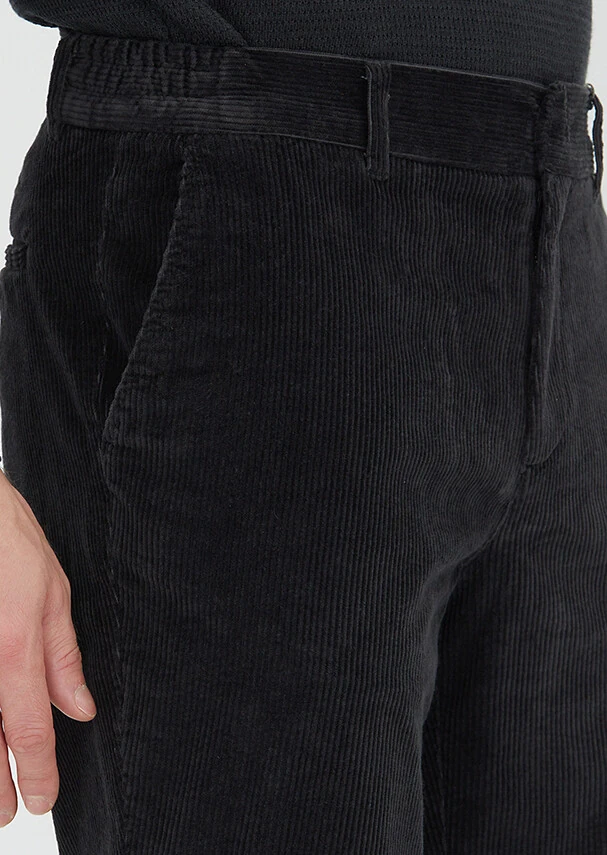 Hard Coal Weaving Jogging Fit Casual Cotton Blended Trousers - 3