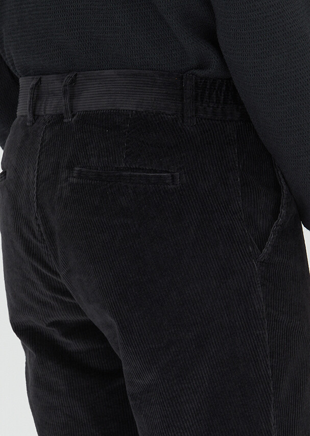 Hard Coal Weaving Jogging Fit Casual Cotton Blended Trousers - 4