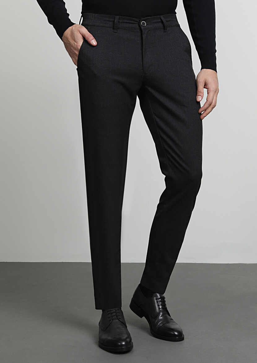 Hard Coal Weaving Jogging Fit Casual Trousers - 3