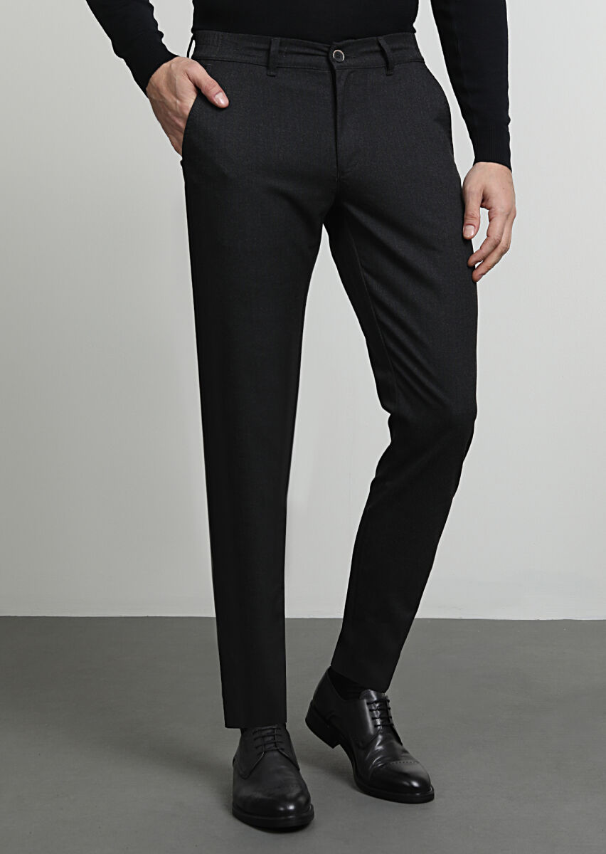 Hard Coal Weaving Jogging Fit Casual Trousers - 3