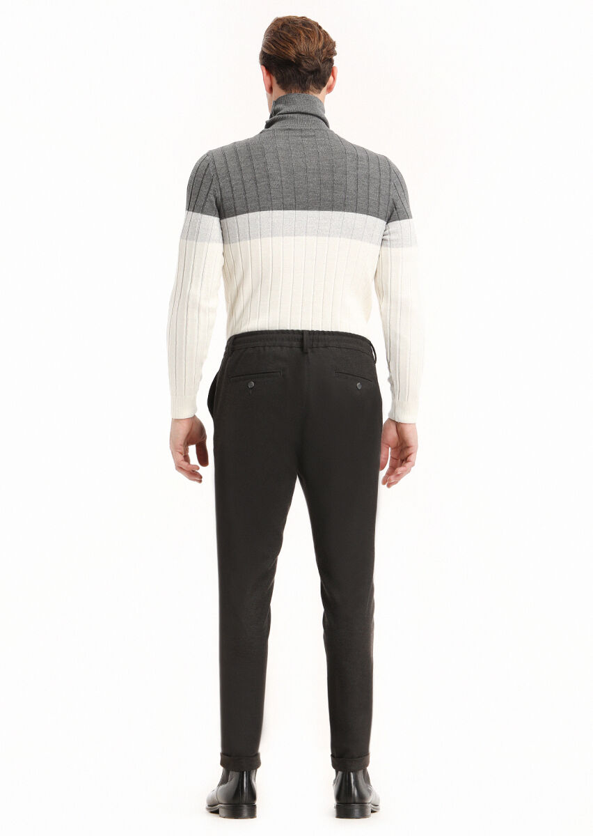 Hard Coal Weaving Jogging Fit Casual Trousers - 4