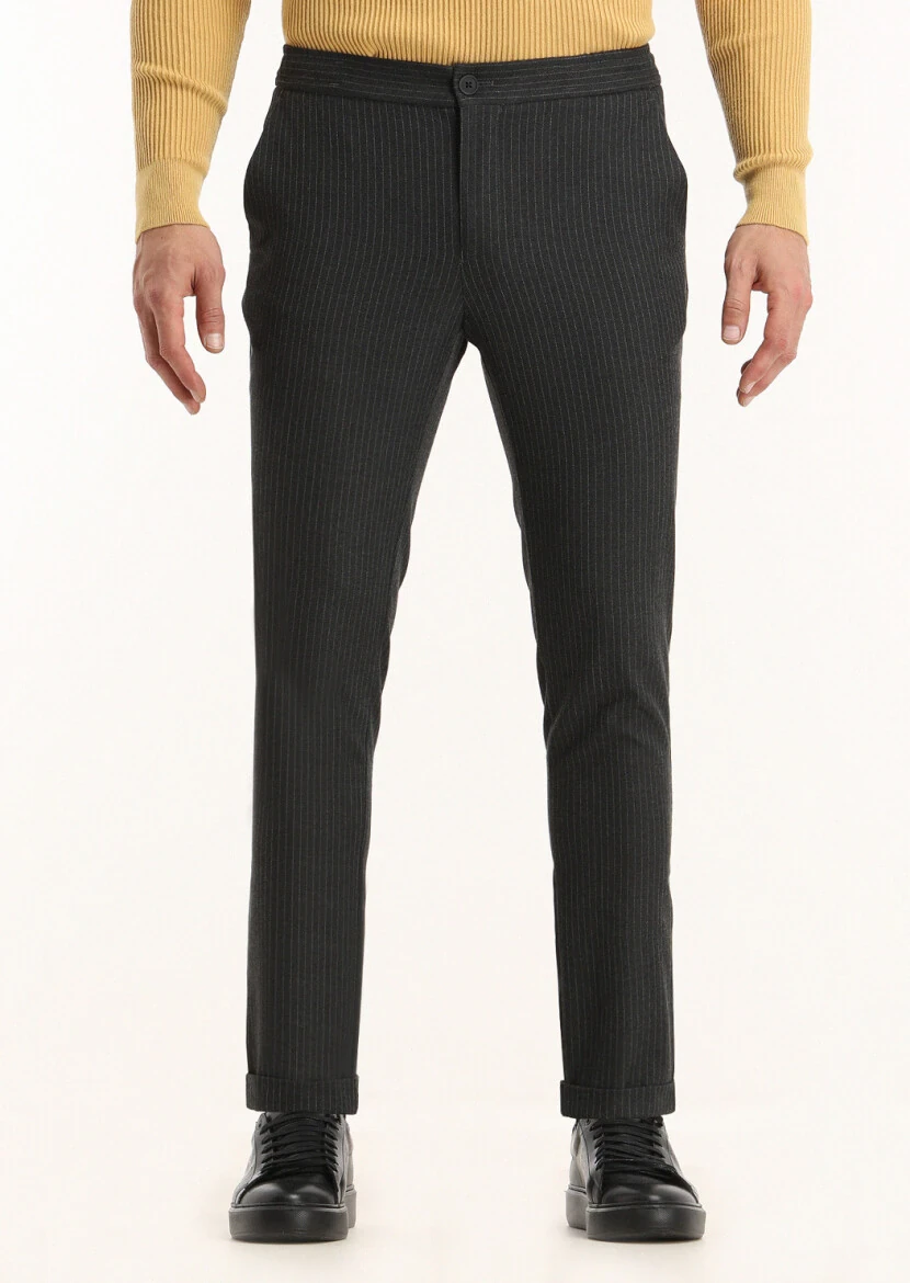 Hard Coal Weaving Jogging Fit Casual Trousers 