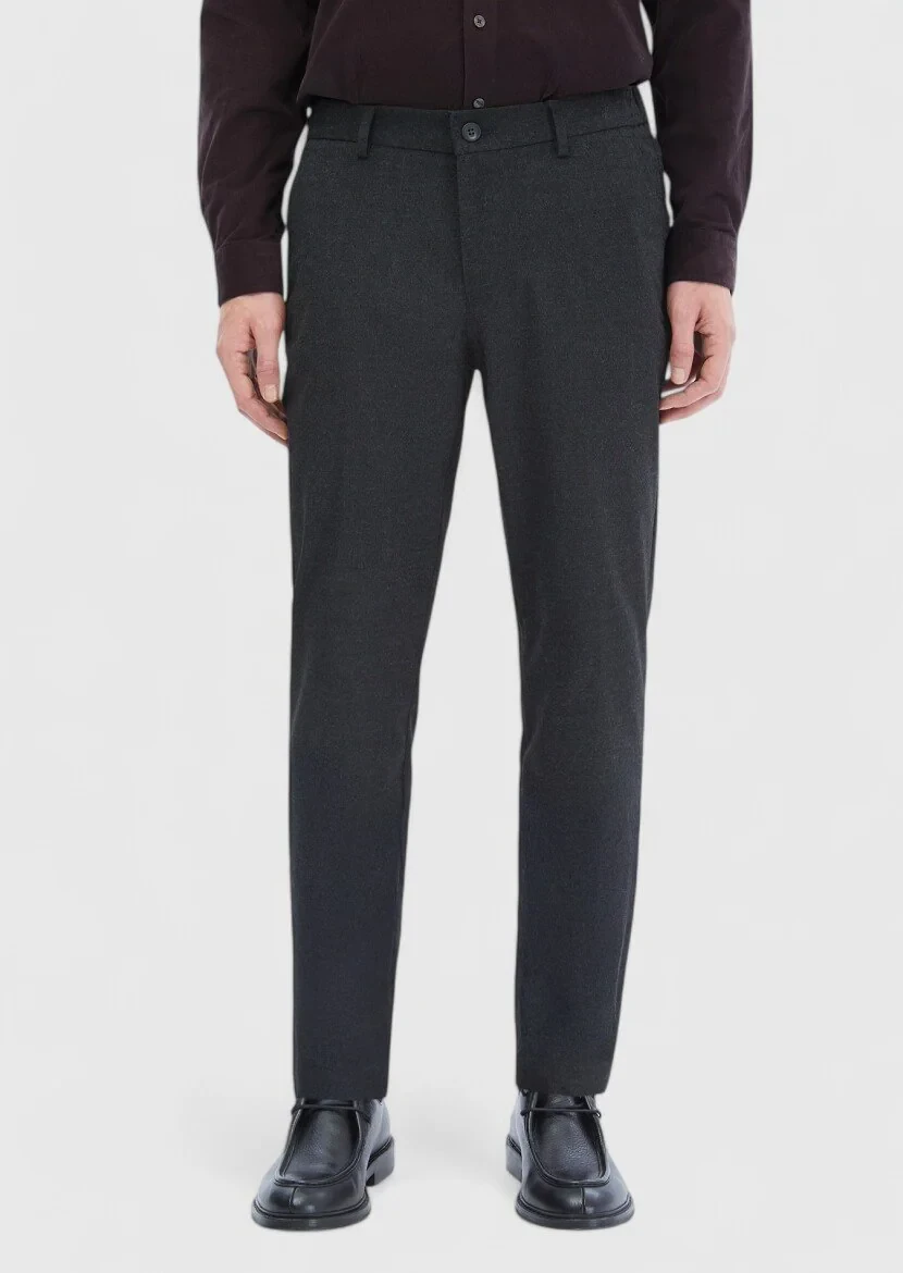 Hard Coal Weaving Jogging Fit Casual Trousers 