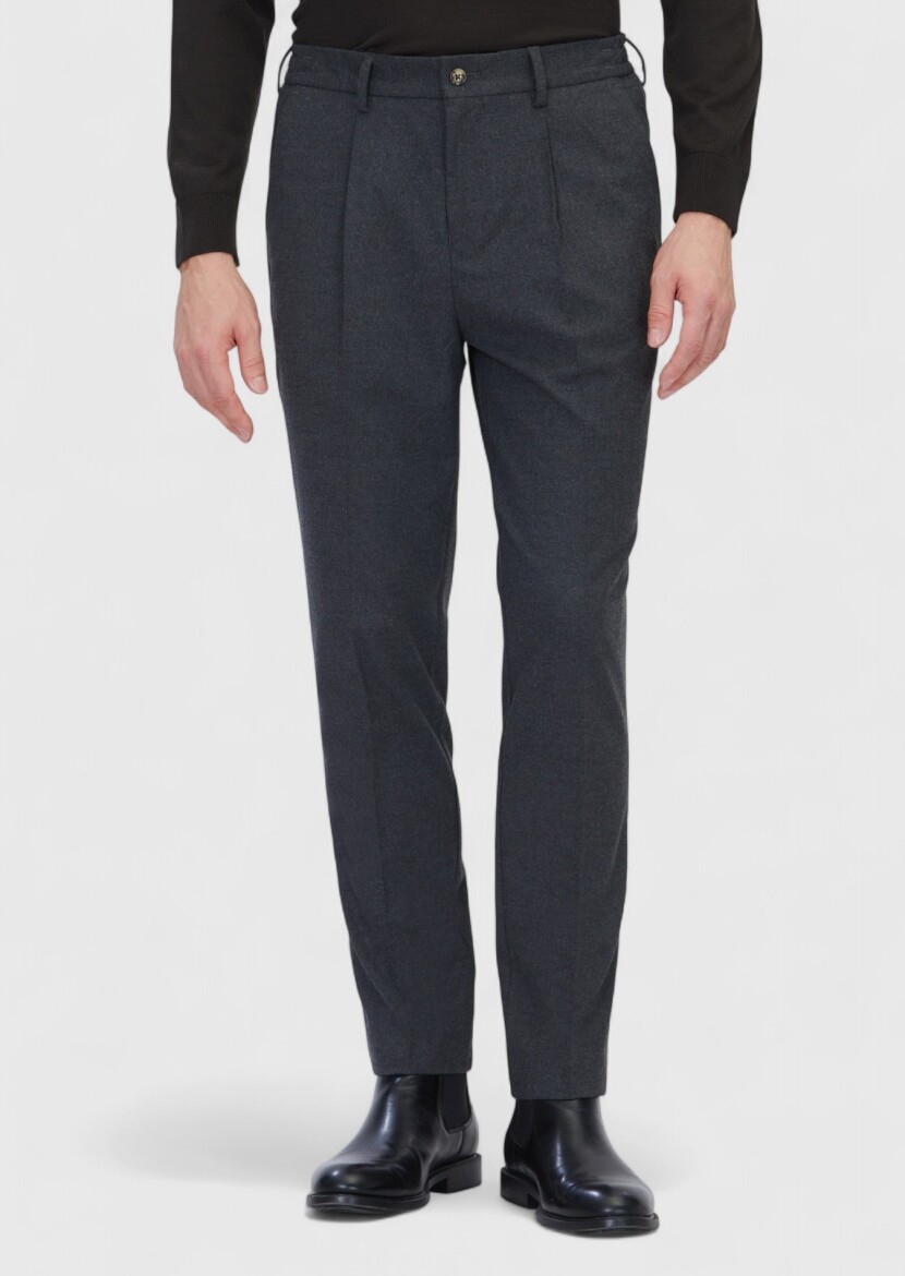 Hard Coal Weaving Jogging Fit Casual Trousers - RAMSEY