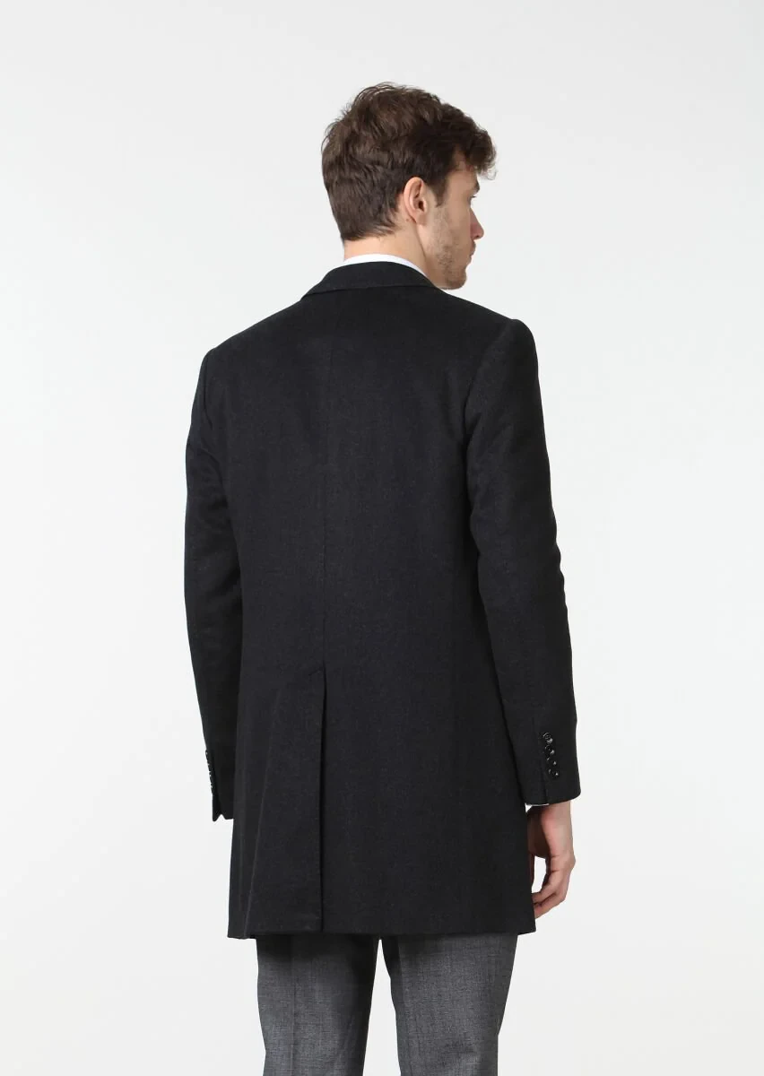 Hard Coal Weaving Overcoat - 5