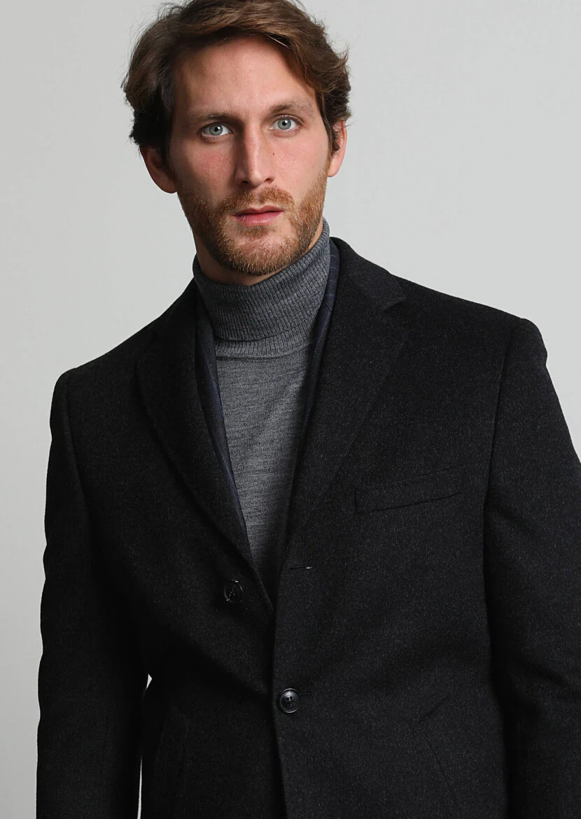 Hard Coal Weaving Overcoat 