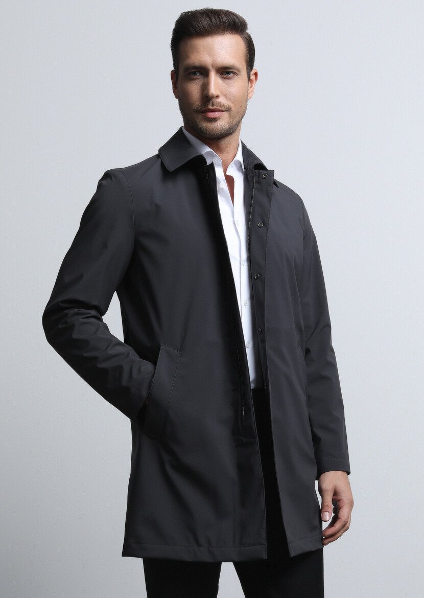 Hard Coal Weaving Rain Coat - 1