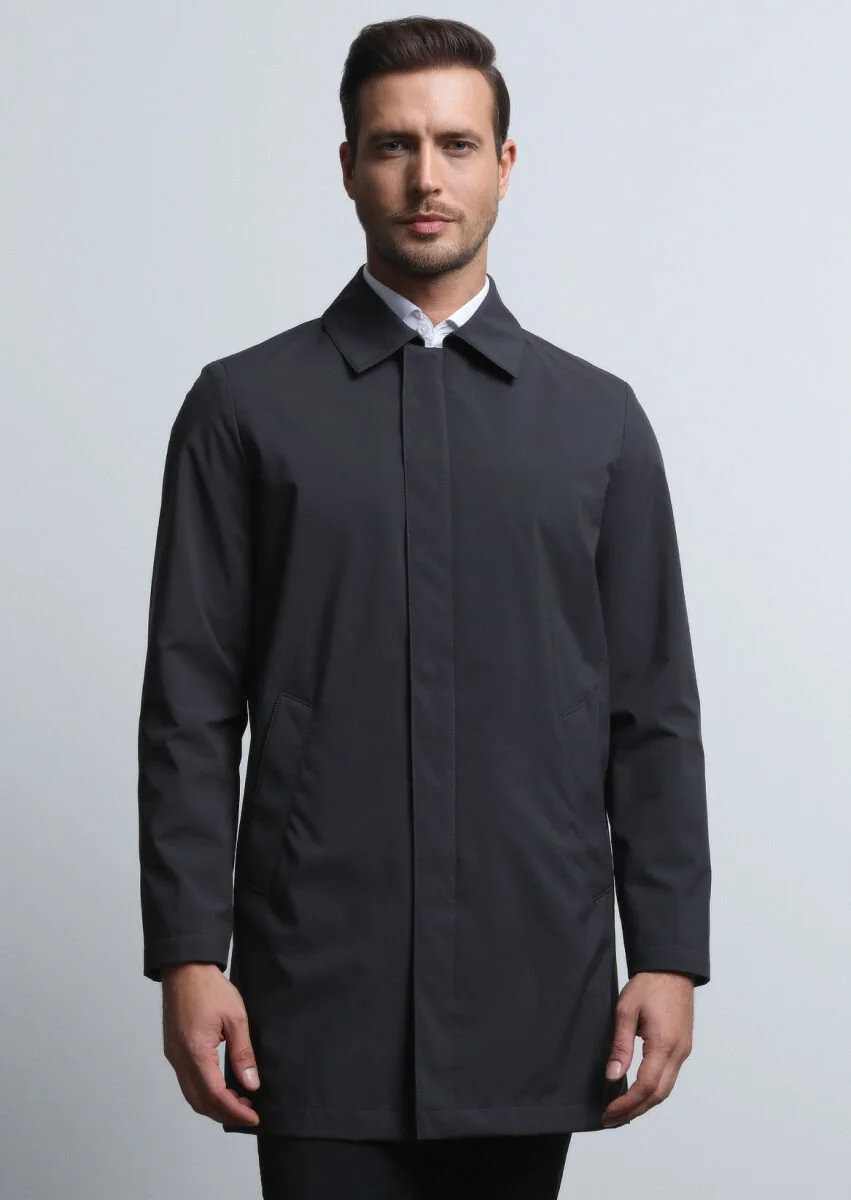 Hard Coal Weaving Rain Coat - 2
