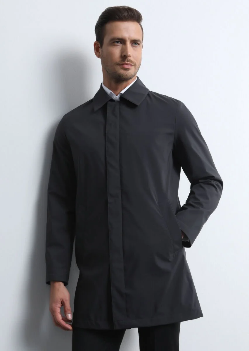 Hard Coal Weaving Rain Coat - 3