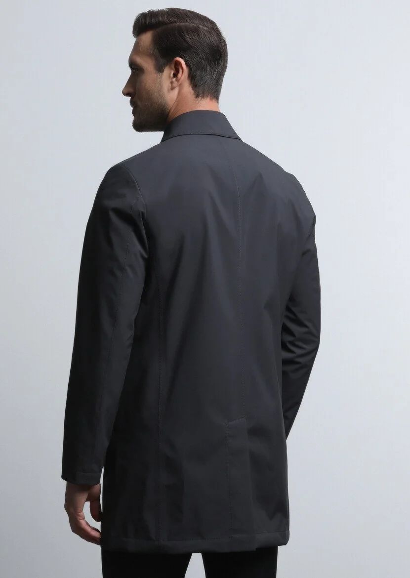 Hard Coal Weaving Rain Coat - 5