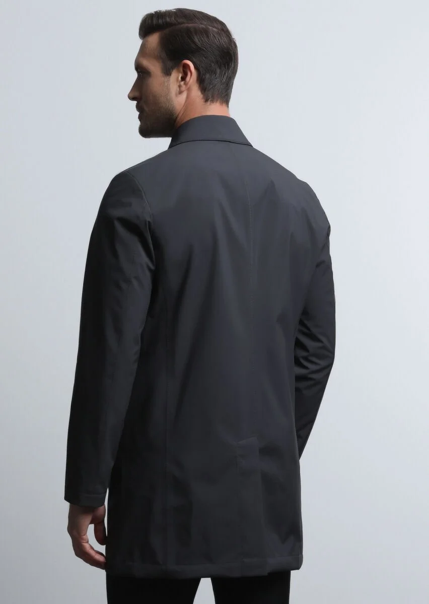 Hard Coal Weaving Rain Coat - 5