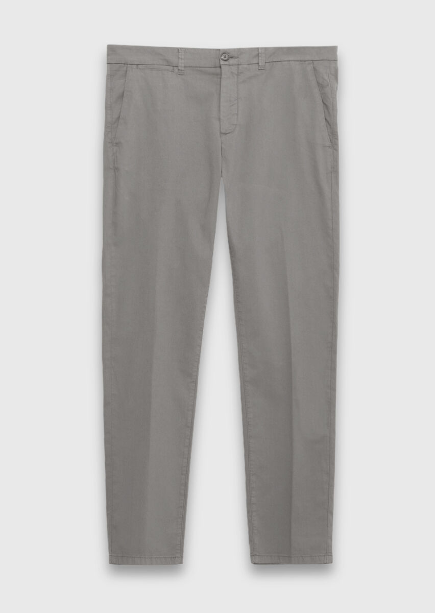 Hard Coal Weaving Regular Fit Casual Cotton Blended Trousers - 5