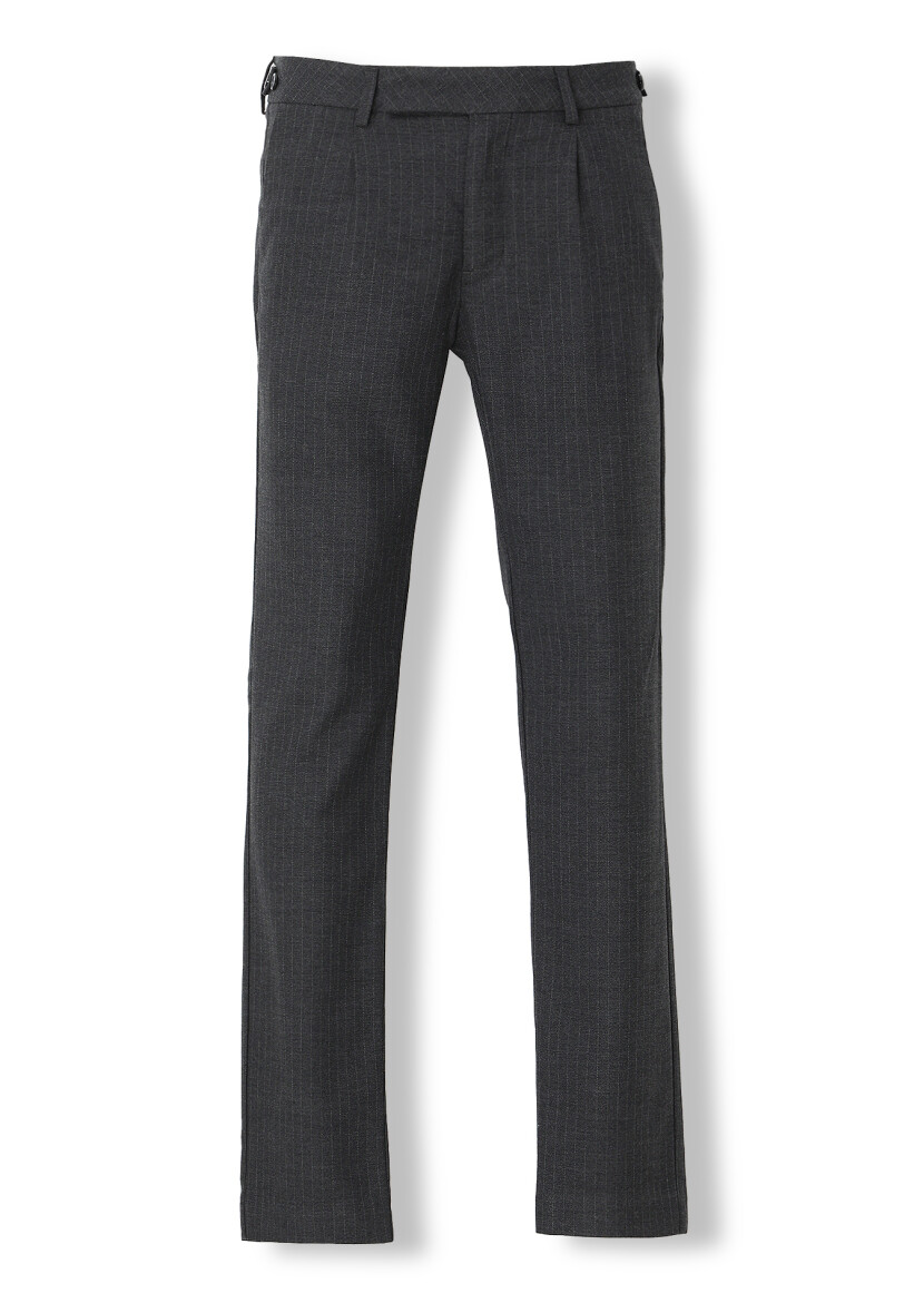 Hard Coal Weaving Regular Fit Casual Trousers - 4