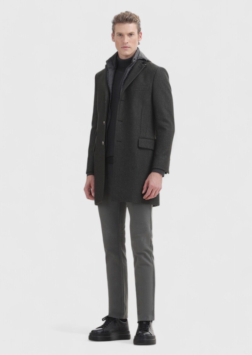 Hard Coal Weaving Slim Fit Casual 100% Cotton Trousers - 3