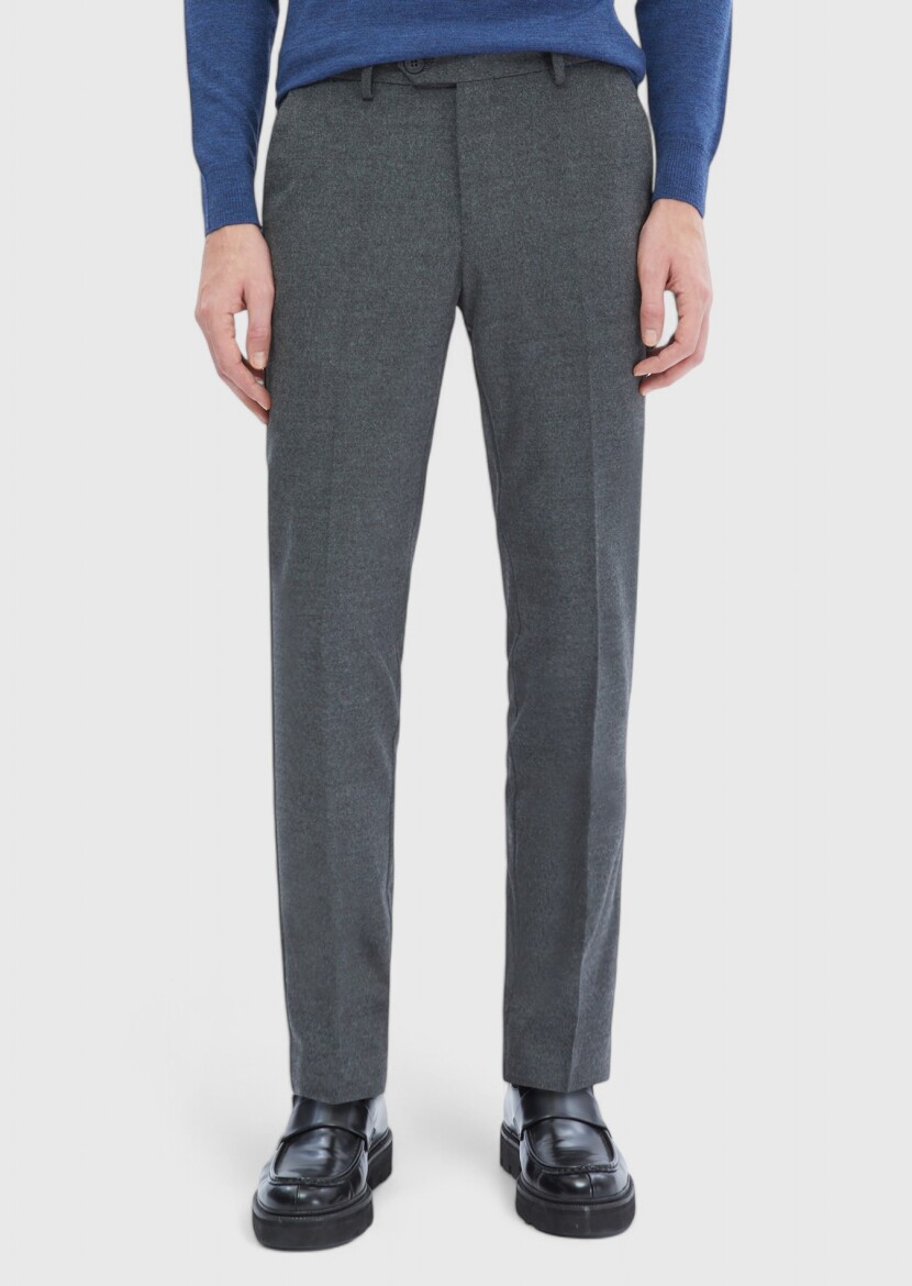 Hard Coal Weaving Slim Fit Classical Trousers 