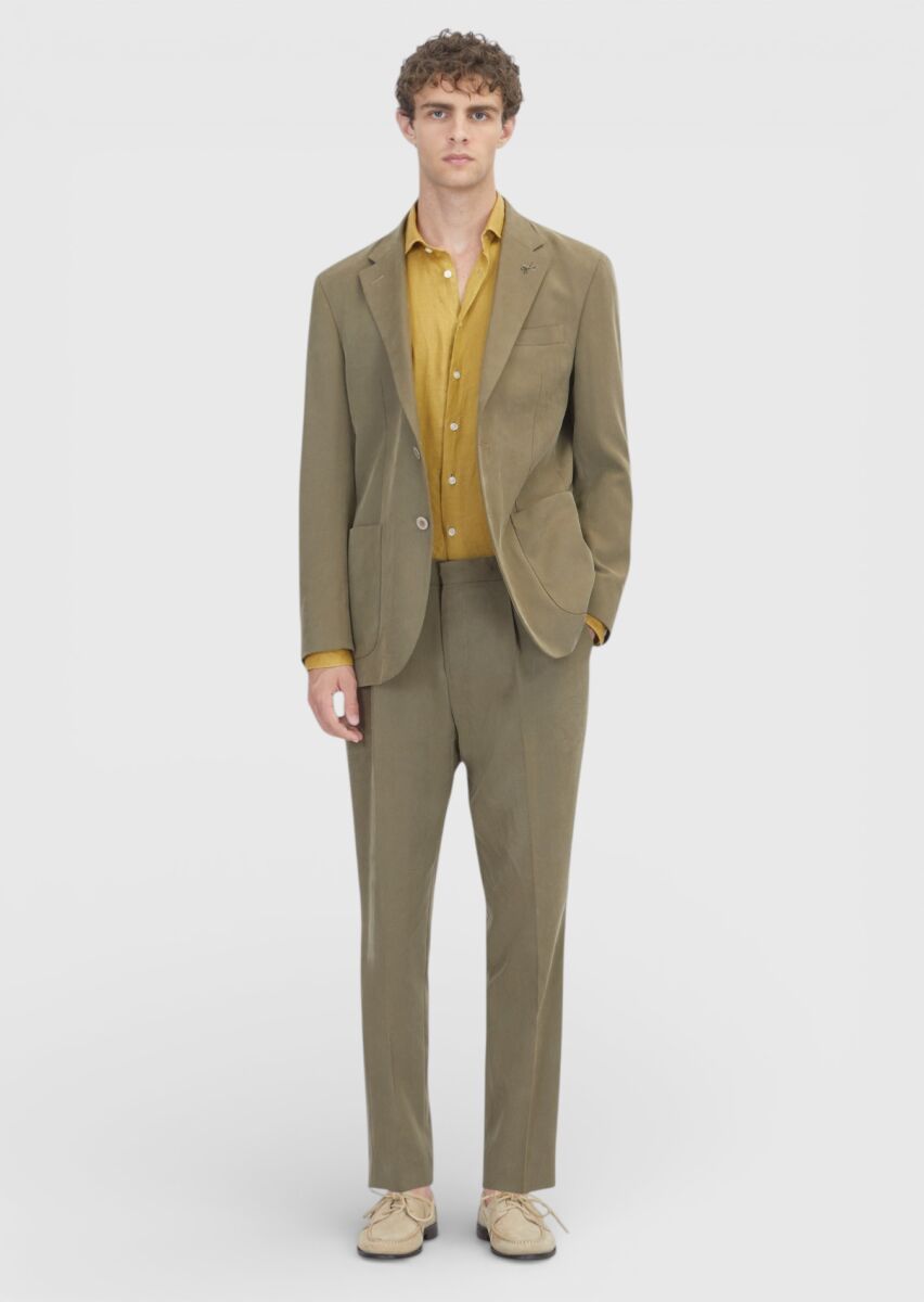 Hazelnut Plain Zeroweight Slim Fit Suit - 2