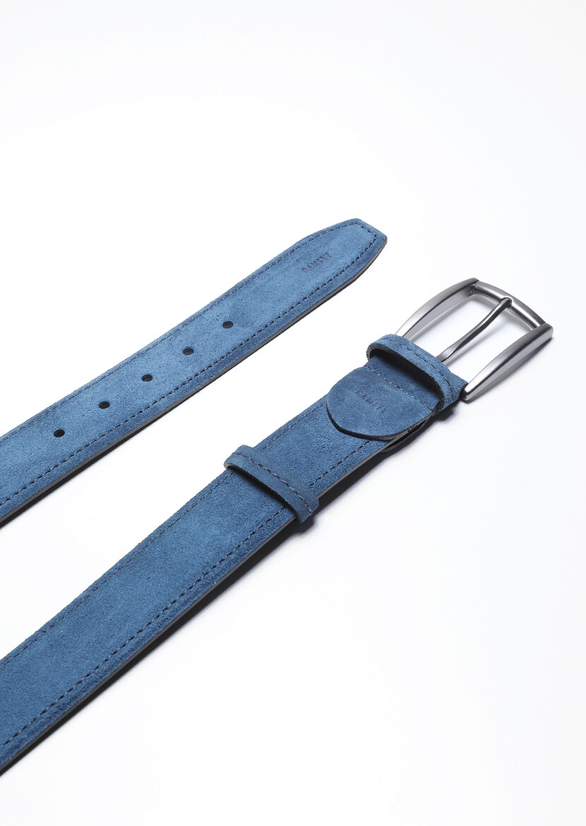 Indigo %100 Cow Leather Belt - 1