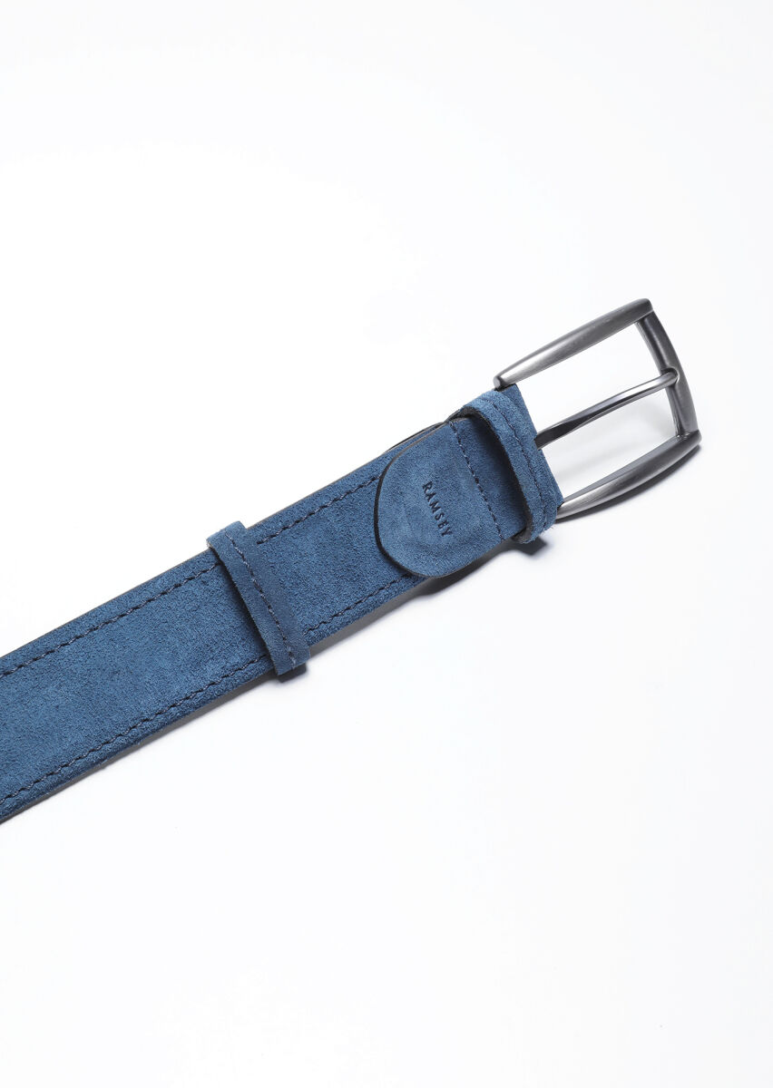 Indigo %100 Cow Leather Belt - 2