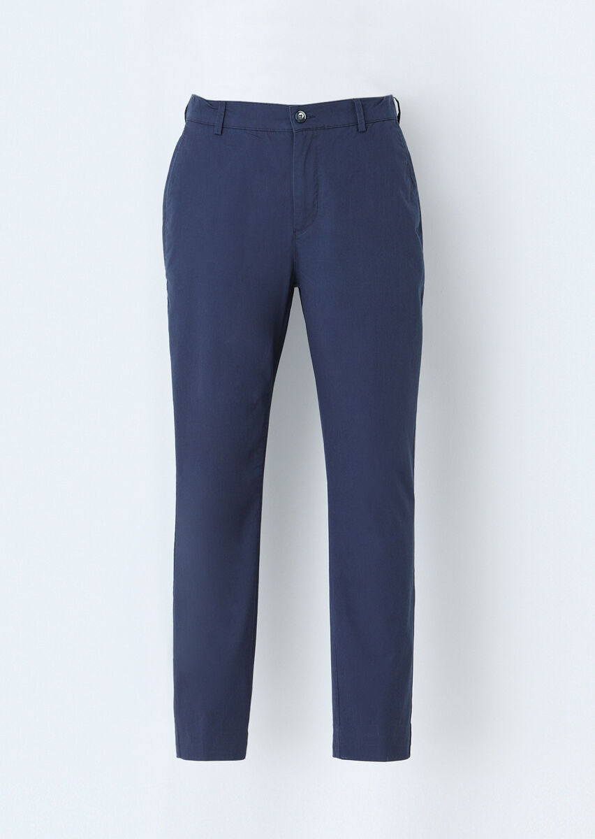 İndigo Düz Dokuma Jogging Fit Casual Pantolon - 1